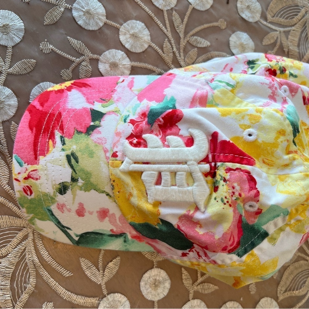 Polo by Ralph Lauren Pink and Yellow Girls Floral Cap